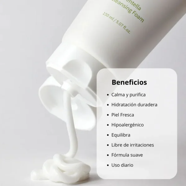 Mixsoon Limpiador “Centella Cleansing Foam” 150ml - Imagen 7