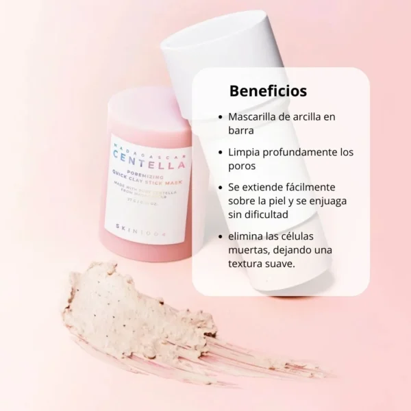 Skin1004, Mascarilla “Madagascar Centella Poremizing Quick Clay Stick Mask” - Imagen 5