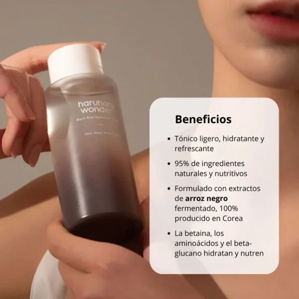 haruharu wonder - Tónico “Black Rice Hyaluronic Toner” - Imagen 4