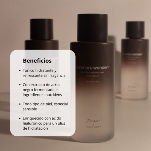 haruharu wonder, Tónico “Black Rice Hyaluronic Toner Free of Alcohol Fragrance” - Imagen 5