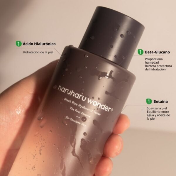 haruharu wonder, Tónico “Black Rice Hyaluronic Toner Free of Alcohol Fragrance” - Imagen 4