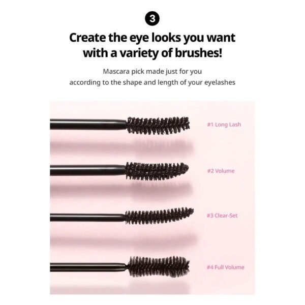 Peripera Máscara «Ink Black Cara» Long Lash Curling - Imagen 3