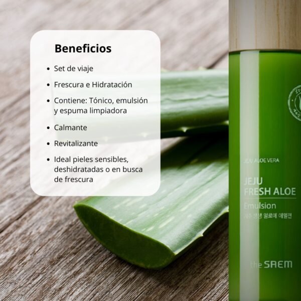 The Saem Set “Jeju Fresh Aloe Travel Kit” - Imagen 6