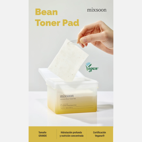 Mixsoon, Almohadillas de tónico “Bean Toner Pad” 70ea (280ml) - Imagen 3