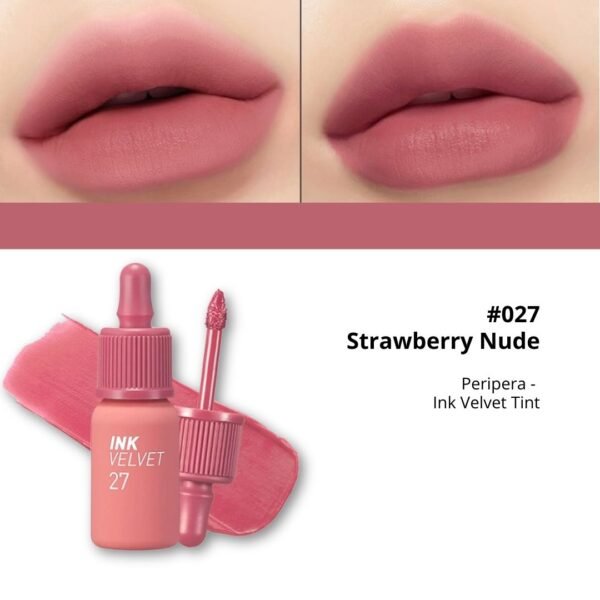 Peripera Tinta «Ink Airy Velvet» 27  Strawberry-nude