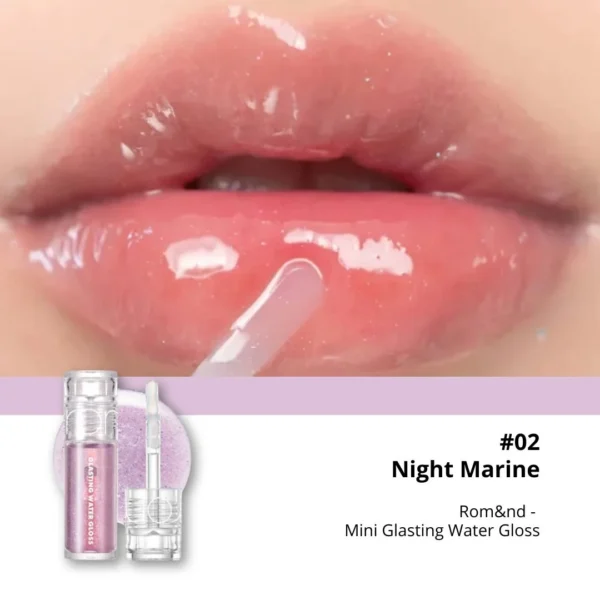 Rom&nd, Tinta “Mini Glasting Water Gloss, 02 Night Marine - Imagen 2