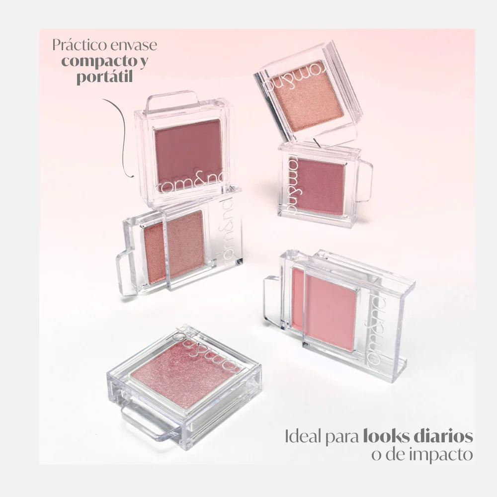 Rom&nd, Sombra de ojos “SLIDE IN SINGLE” S10 JAMBON PINK - Imagen 4