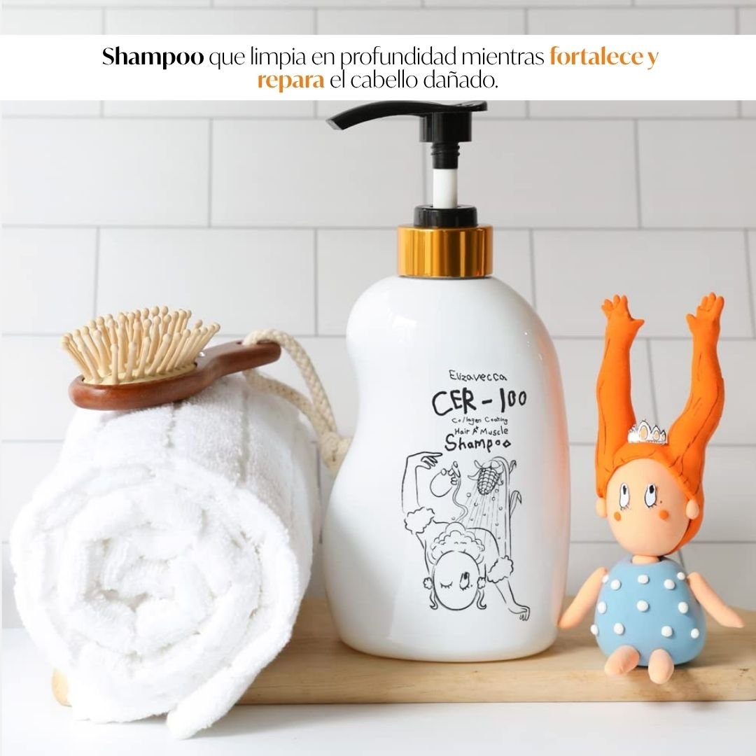 Elizavecca » CER-100 Collagen Coating Hair A+ Muscle Shampoo « - Imagen 2