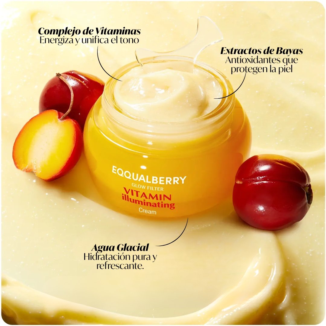 EQQUALBERRY «VITAMIN ILLUMINATING CREAM 50ml» - Imagen 4