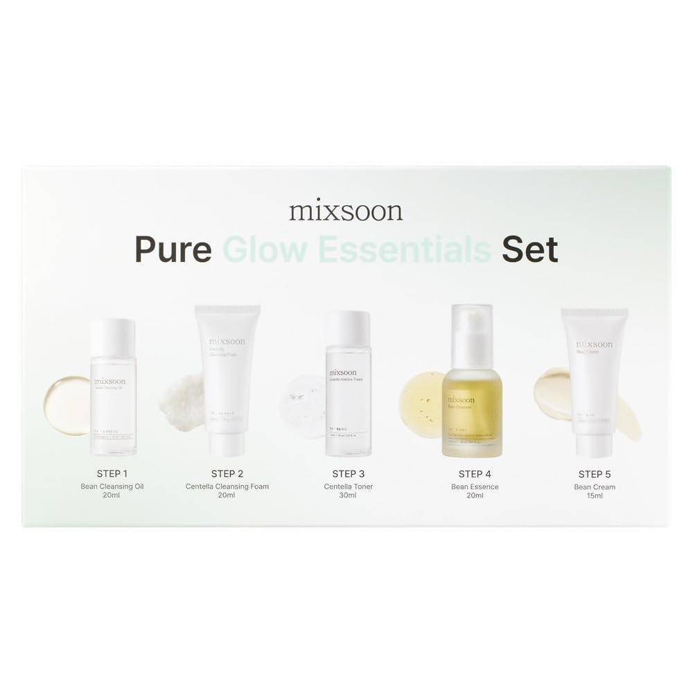 MIXSOON – Pure Glow Essentials Set – Kit Mini Tallas – 5 pzs