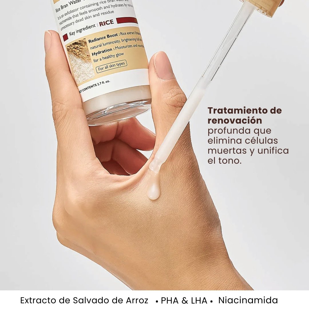 DR.MELAXIN «PEEL SHOT EXFOLIATING WHITE RICE AMPOULE 80ml» - Imagen 3