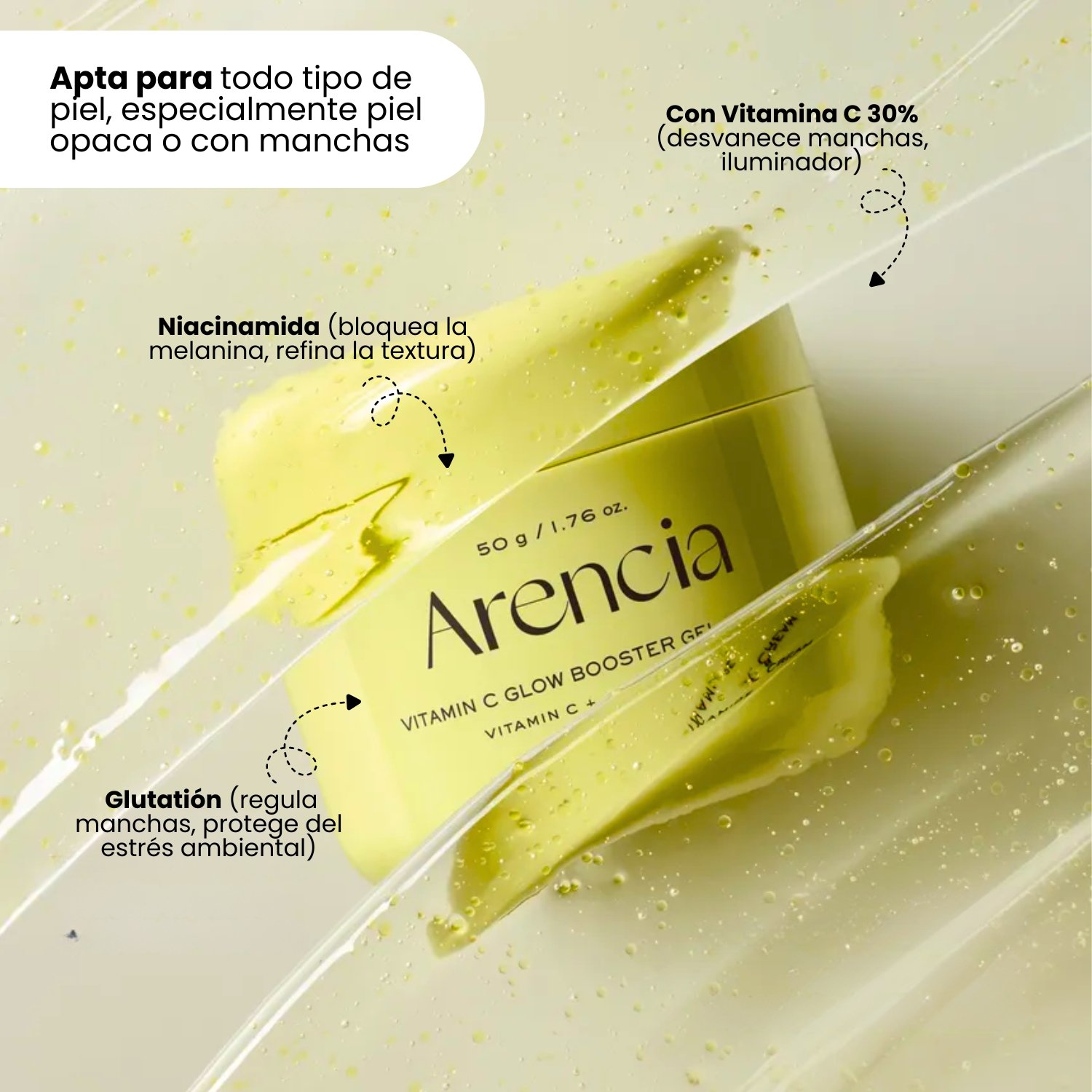 Arencia «Vitamin C Glow Booster Gel Cream 50g - Imagen 4